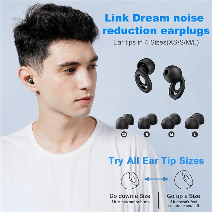 4 Pairs Of Silicone Ear Plugs